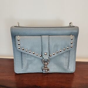 Rebecca Minkoff Studded Blue Leather Bag